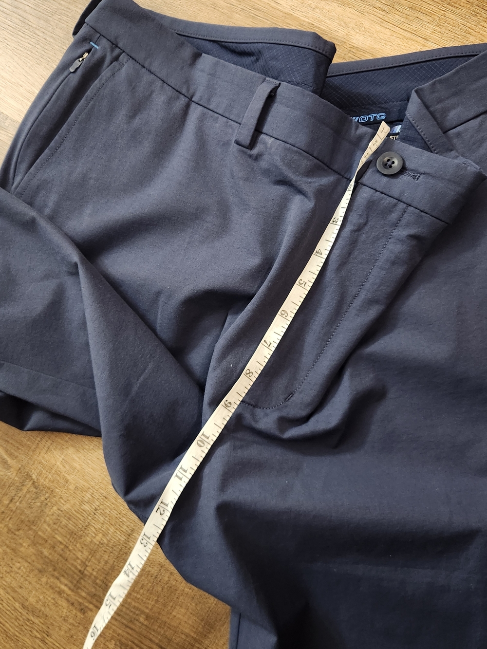 Vineyard Vines OTG Straight Fit Performance Pants Blue Stretch 38x30 Zip pocket - Picture 5 of 7